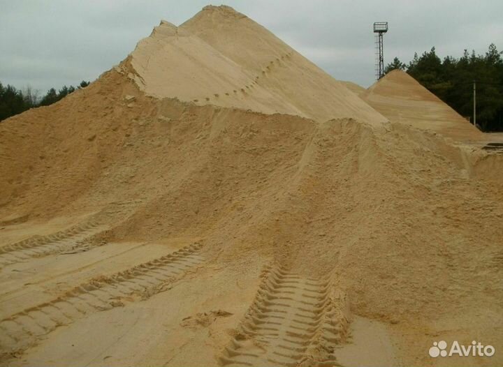 Песок строительный. Доставка