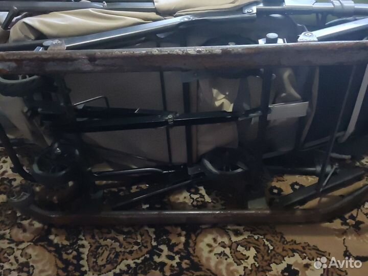 Детские санки коляска с колесами