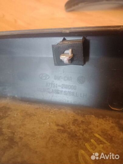 Накладка порога,брызговики Hyundai SantaFe3