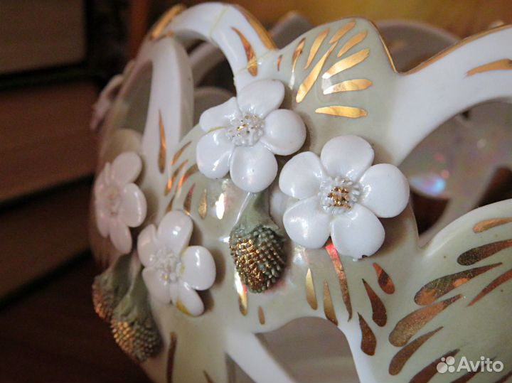 Винтажная конфетница фарфор