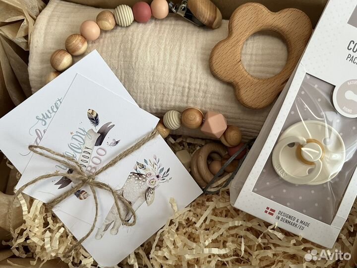 Деревянные грызунки держатели для пустышки