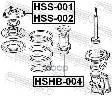 Опора переднего амортизатора правая HSS001 Febest