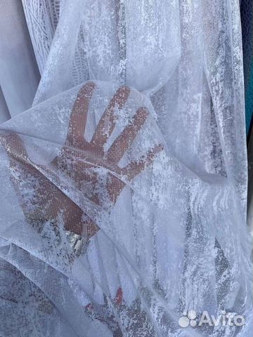 Тюль мрамор и тюль звезды цвета разные