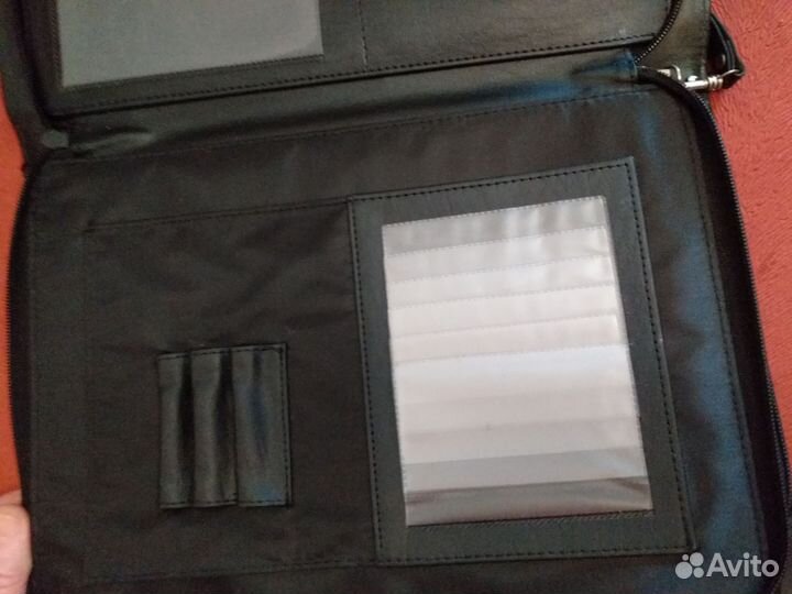 Кожаная папка новая, для документов А4