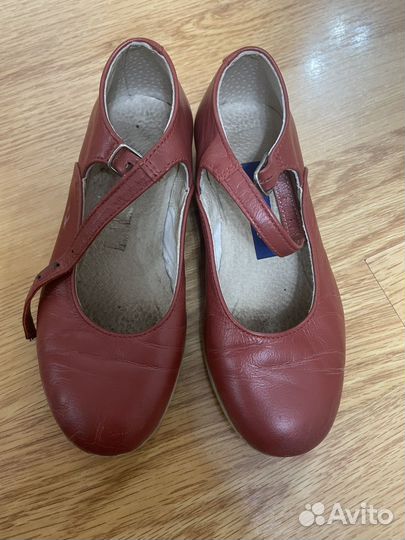 Туфли для народных танцев красные 27