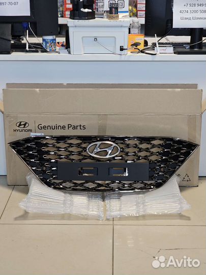 Решетка бампера solaris