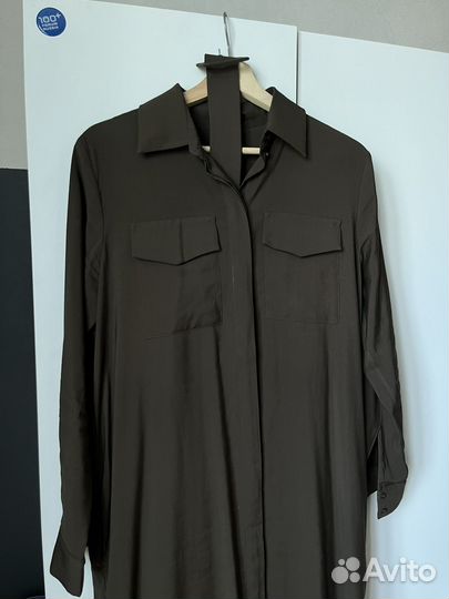 Платье-рубашка lime S цвет хаки