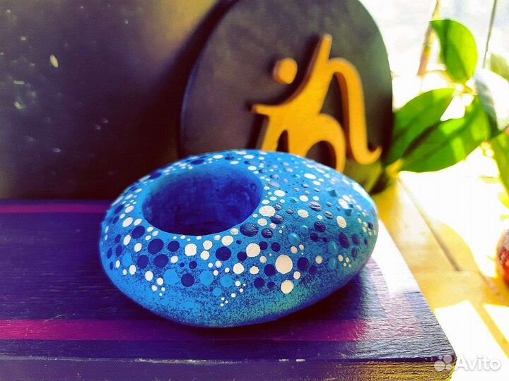 Гипсовый подсвечник