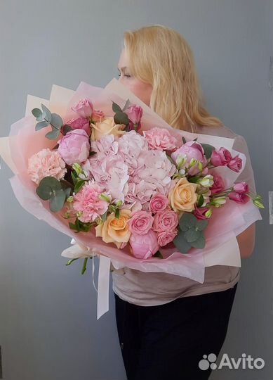 Букет из живых цветов