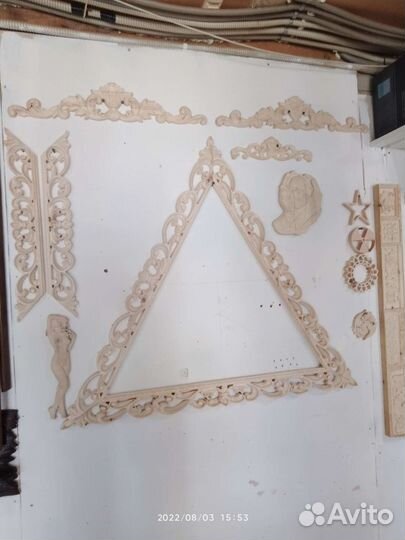 Заготовки из дерева 3д,2д. Лепнина