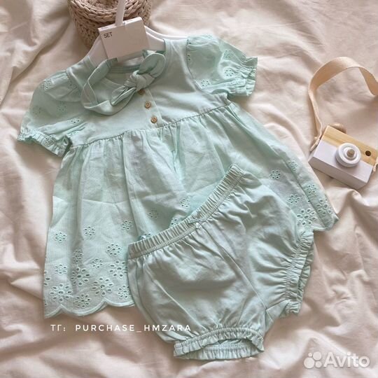 Новый летний костюм для девочки hm 68