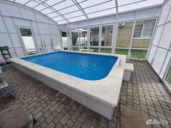 Бассейн для дачи со ступенями 3х6