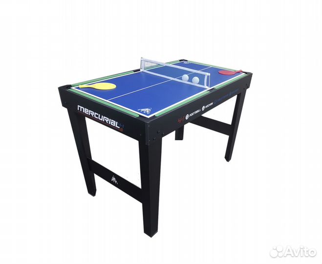 Аэрохоккей + настольный футбол + бильярд + теннис