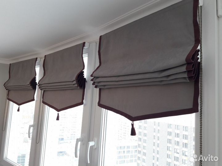 Римские шторы. Замер, доставка, монтаж