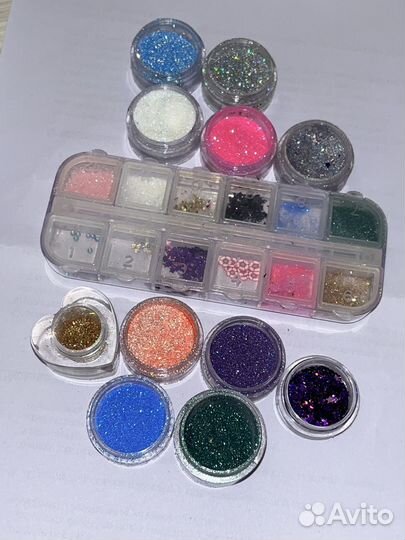 Блестки для маникюра