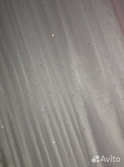 Тюль новая со стразами swarovski Белая