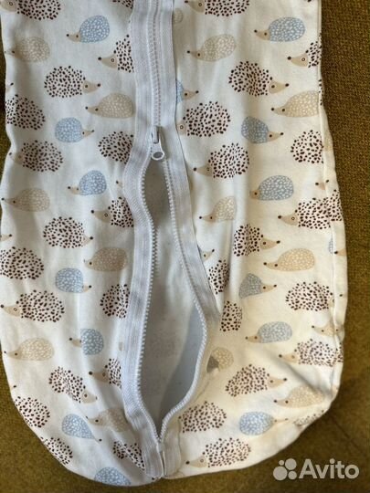 Спальный мешок для малыша mjolk ежики 3-6кг