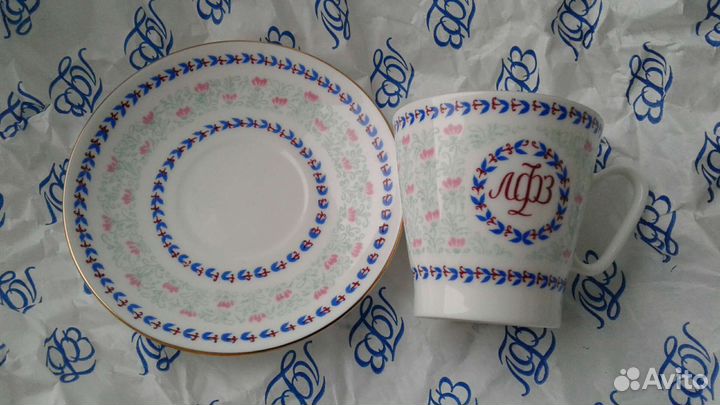 Чашка c блюдцем лфз