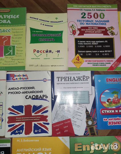 1-6кл Справочники, словари, тетради, тренировочные