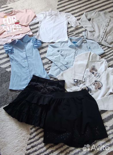 Рубашки, блузки, юбки, кофты для девочки
