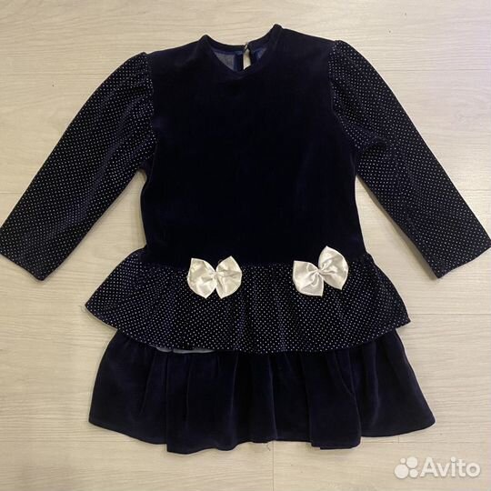 Платье для девочки бархатное