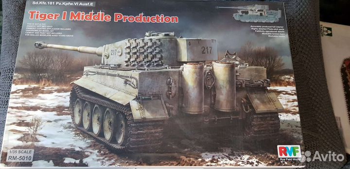 Модель танка тvi Tiger,1/35