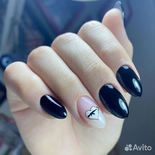 Маникюр+гель лак в салоне (мастер Виктория)