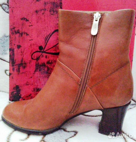 Сапоги libellen Демисезонные Нат.кожа Терракота 36