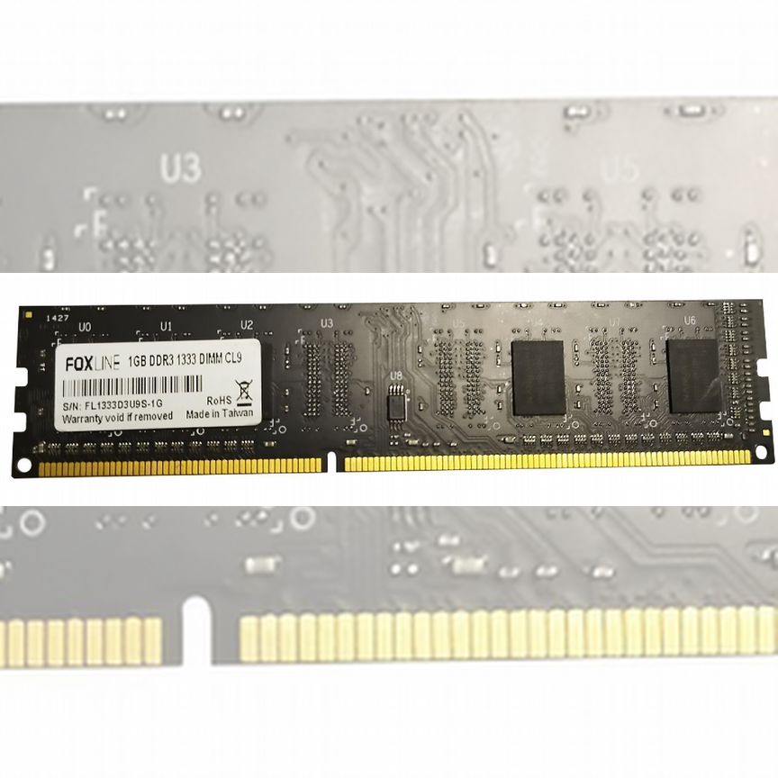 [FL1333D3U9S-1G] Оперативная Память Foxline 1gb Fl1333d3u9s-1g