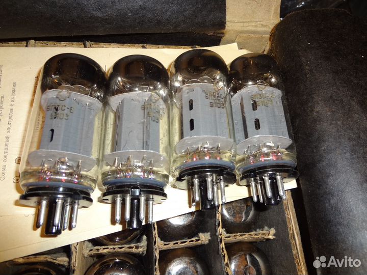 Радиолампы 6П3С-Е Подобранная четверка