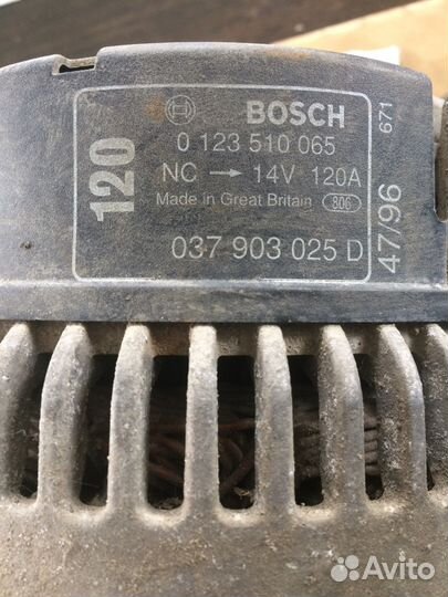 Генератор A3 (8L1) Octavia (A4 1U) Golf IV/Bora