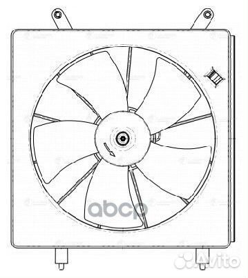 Вентилятор радиатора охлаждения honda CR-V II 02