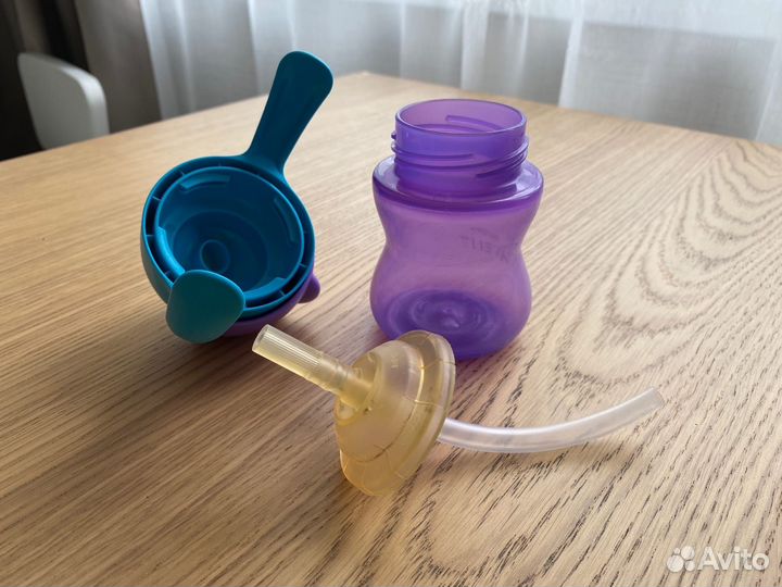 Поильник Avent с трубочкой