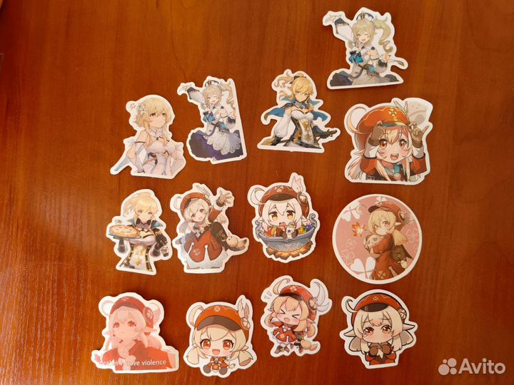 Наклейки Геншин