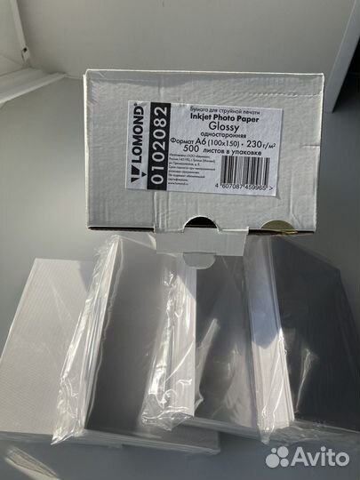 Бумага для струйной печати Lomond Glossy A6 10x15