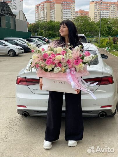 Коробочка микс цветов. Доставка беспл 24/7