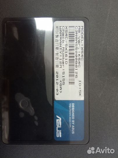 Ноутбук Asus x54c