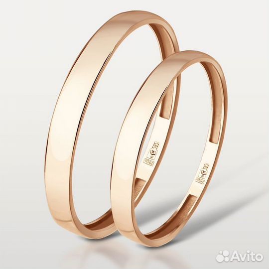 Кольцо обручальное золото 585 размер 17.5