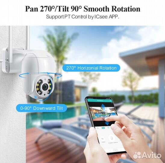 Wi-fi камера уличная 2Мп, 3Мп, 4Мп и 5Мп