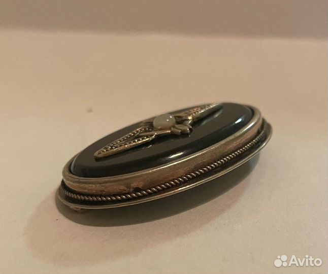 Брошь серебро 875 проба СССР