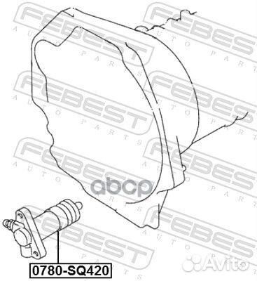 Цилиндр сцепления рабочий 0780SQ420 Febest