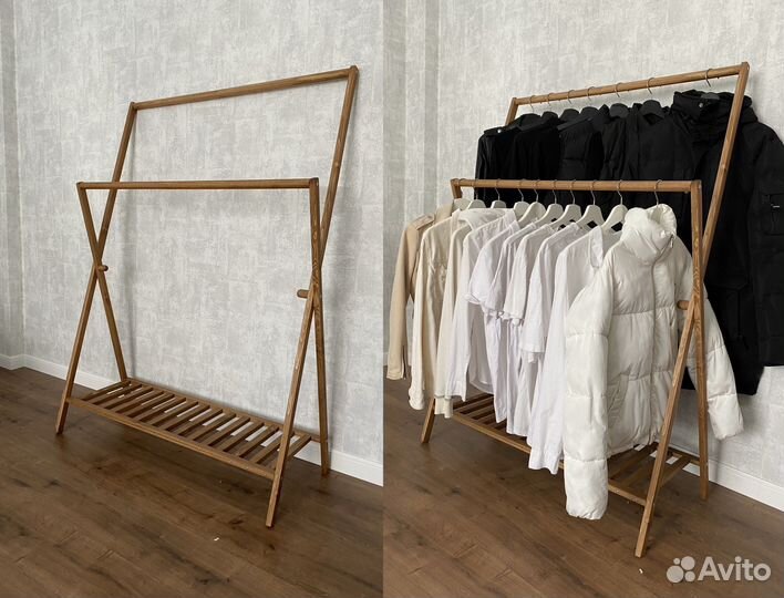 Вешалка напольная/стойка для одежды/рейл