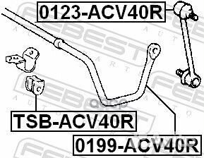 Стабилизатор задний 0199ACV40R Febest