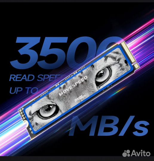 Movespeed Dram SSD NVMe M2 2280 3500 Мб/с 512гб