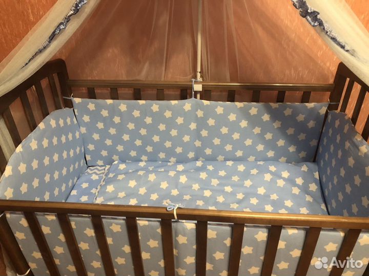 Бортики в кроватку новые