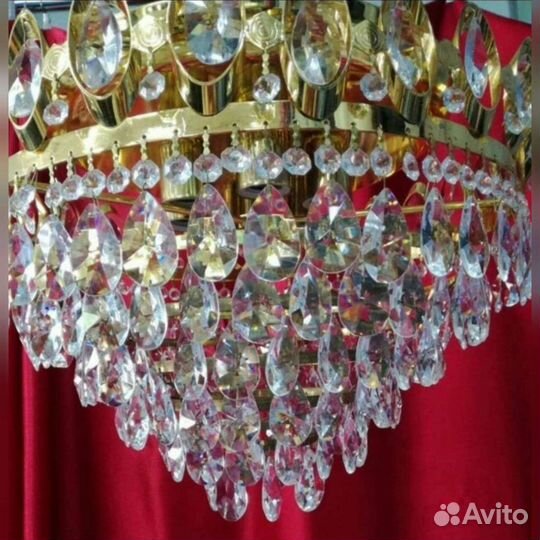 Люстра хрустальная ссср,чехия,чехословакия