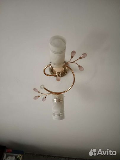 Светильник потолочный подвесной бу двухрожковый