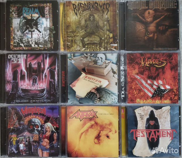 CD диски. Рок, металл зарубежный
