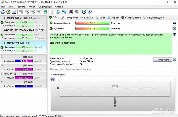 HDD 3,5 дюйма с битыми секторами