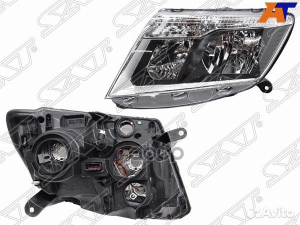 Фара nissan terrano 17-22 LH темный хром ST-215